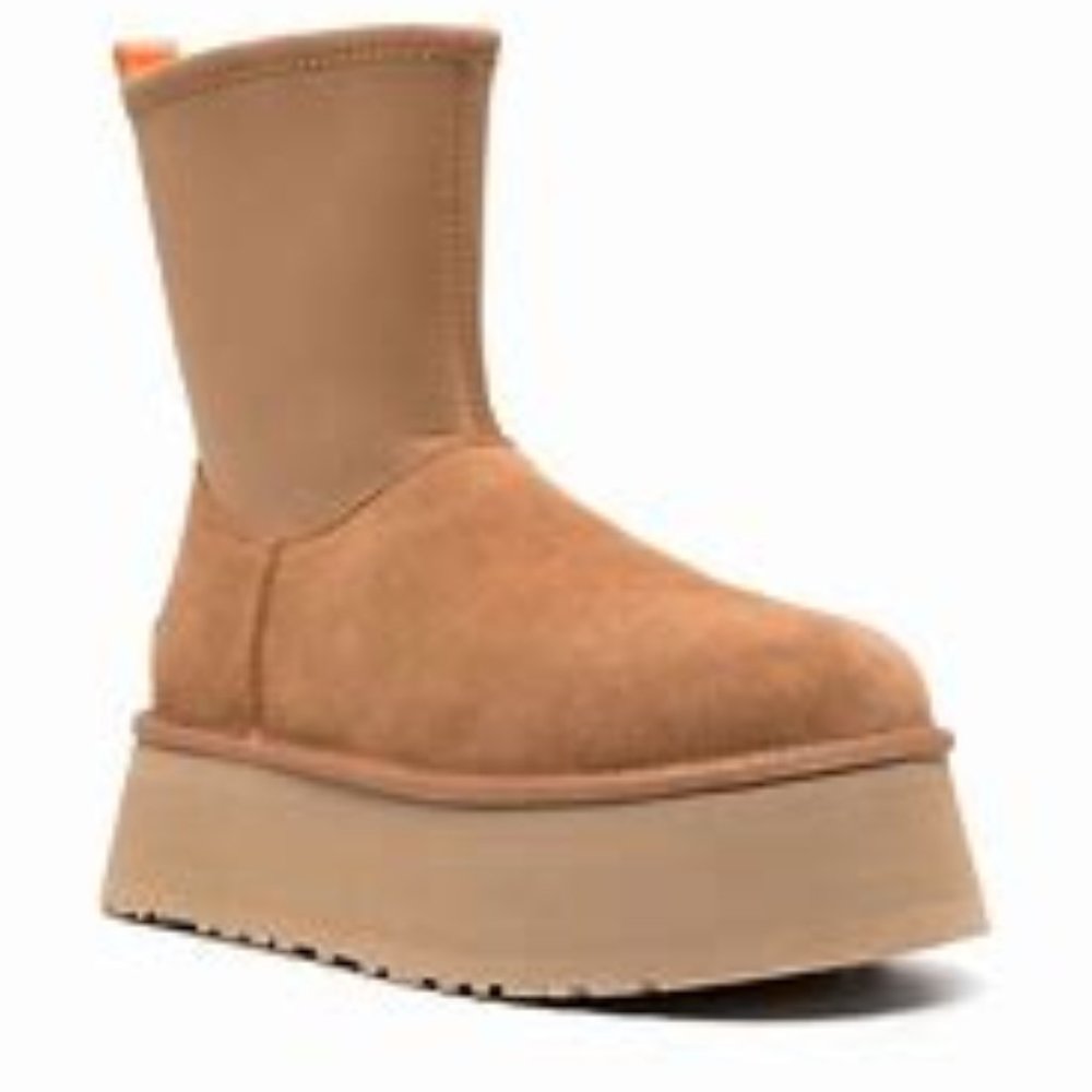 UGG $170 Classic Dipper Platform Chestnut Sz 10 NIB!